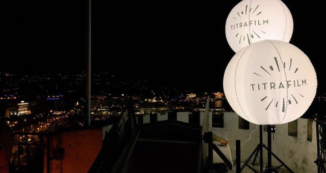 Ballon publicitaire lumineux | 4 ballons sur trépied au Festival de Cannes 2017