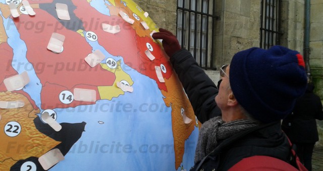 Globe gonflable géant de 2m | Modèle visuel total covering