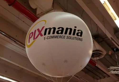 Ballon géant hélium pixmania salon e-commerce 2010 Paris