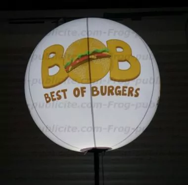 ballon gonflé à l'air trepied 1m led lumineux-best of burger