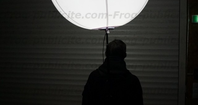 Ballon sac à dos lumineux 80cm pour Aushopping | Street marketing