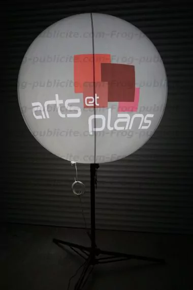 ballon sur trepied 120cm lumineux art plan