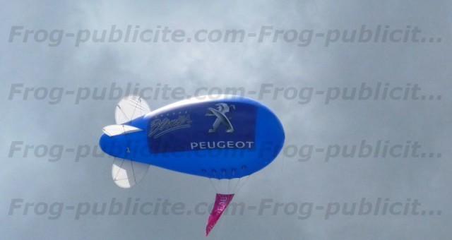 Dirigeable 6m à l’hélium pour une publicité pas chère et durable | Peugeot
