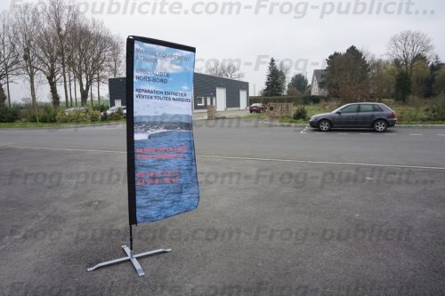 drapeau publicitaire marine équipement
