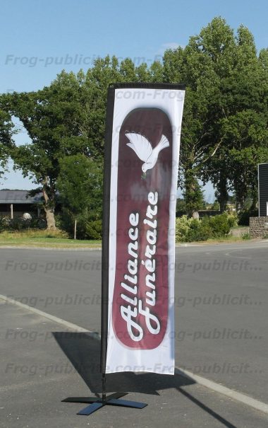 Drapeau droit Alliance Funéraire 