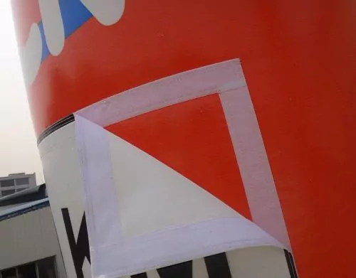 marquage sur velcro pour réutilisation de l'arche