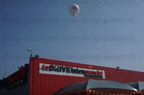 montgolfière géante hélium drive intermarché