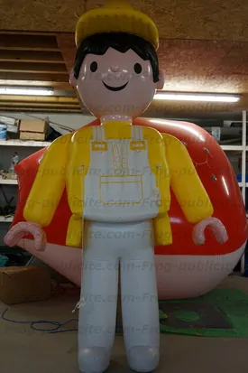 playmobil géant forme sur mesure gonflable