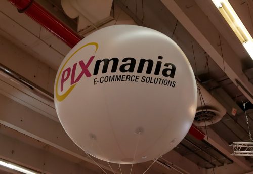 Ballon géant hélium pixmania salon e-commerce 2010 Paris