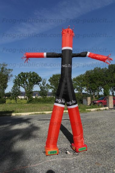 skydancer 2 jambes 2 bras pour la banque ING-Direct avec un marquage quadri sur 2 faces