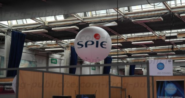Ballon helium 2m pour Spie | Salon Pétrochim de Lisieux
