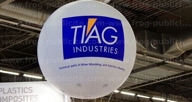 Gros ballon hélium pour TIAG Industries | Salon MIDEST 2016 Villepinte