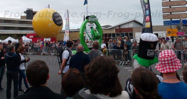 Ballon sac à dos publicitaire | Départ étape Tour de France