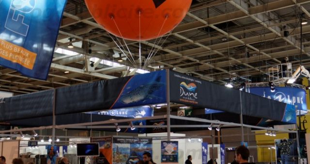 Ballon publicitaire gonflable – salon de la plongée 2016