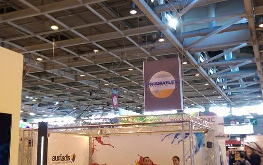 La société Audiadis présente au salon POPAI 2016 avec son ballon publicitaire