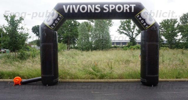 Arche gonflable 4m | Arrivée d’un trail en Normandie