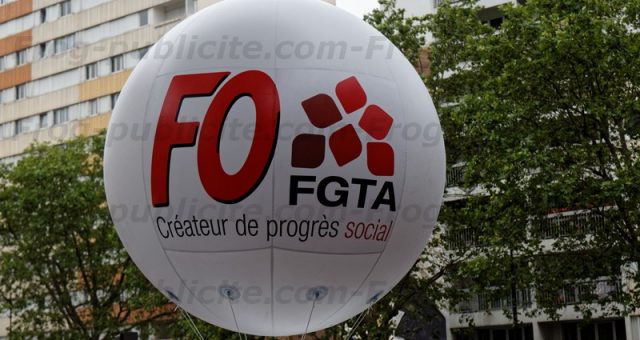 Ballon publicitaire 100% personnalisable | Syndicat FO FGTA