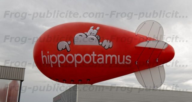 Un dirigeable publicitaire 7m pour Hippopotamus – Avrainville