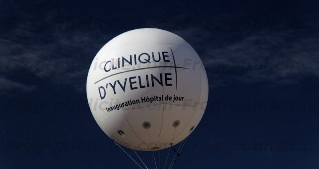 Sphère géante gonflable | inauguration d’un hôpital