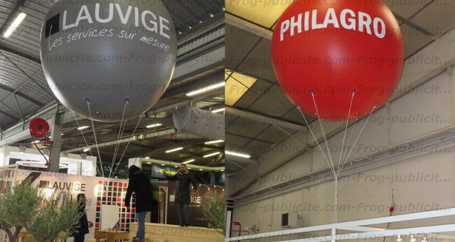 Ballons publicitaires personnalisés Lauvige et Philagro | salon SITEVI 2016