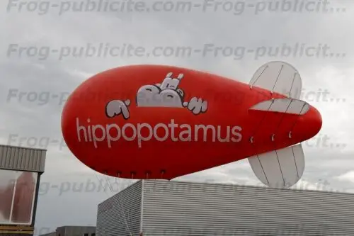 ballon dirigeable hélium hippopotamus