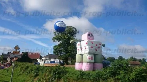 ballon géant hélium publicitaire pour le tour de france