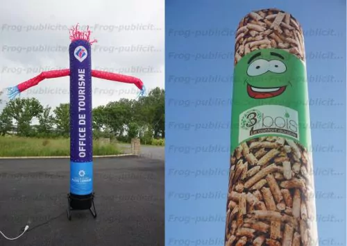 Opération skydancer pour la société "3 bois" et l'office de tourisme Grand Paris