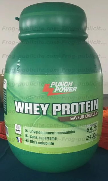 forme personnalisée gonflable punch power pour promotion nouveau produit
