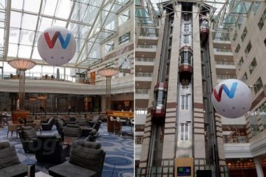 Un ballon publicitaire intérieur de 2m50