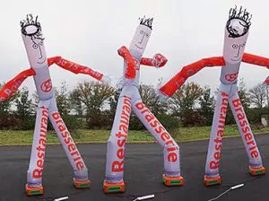 Skydancer publicitaire restaurant Le Point Gets 74 tube gonflable dynamique