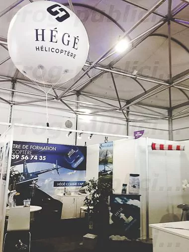 PLV gonflable pour salon professionnel