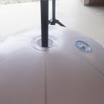 gonflage ballon sur trépied