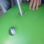 installation ballon sac à dos