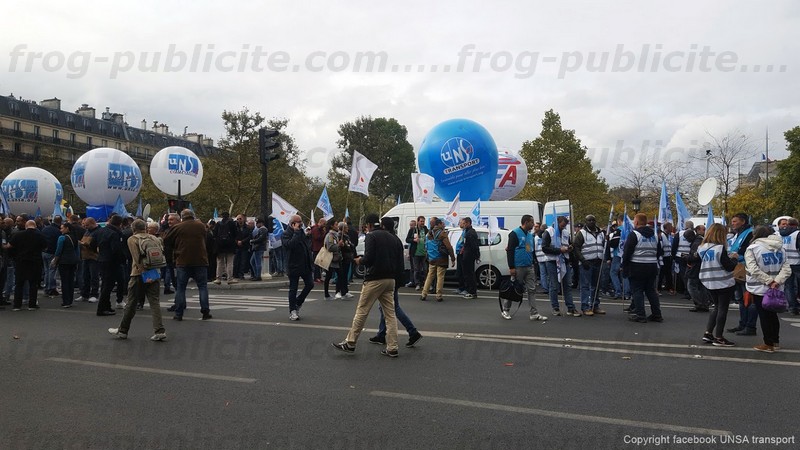Manifestation loi travail 10 octobre 2017 Paris