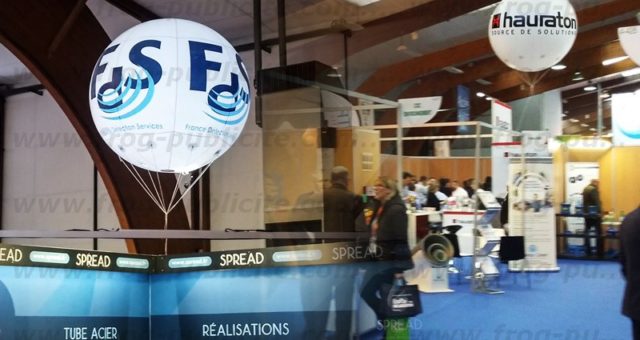 2 ballons publicitaires gonflables 1m80 et 2m | Carrefour de l’eau 2018