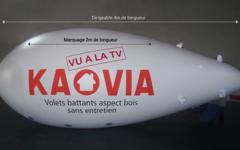 impression logo sur dirigeable