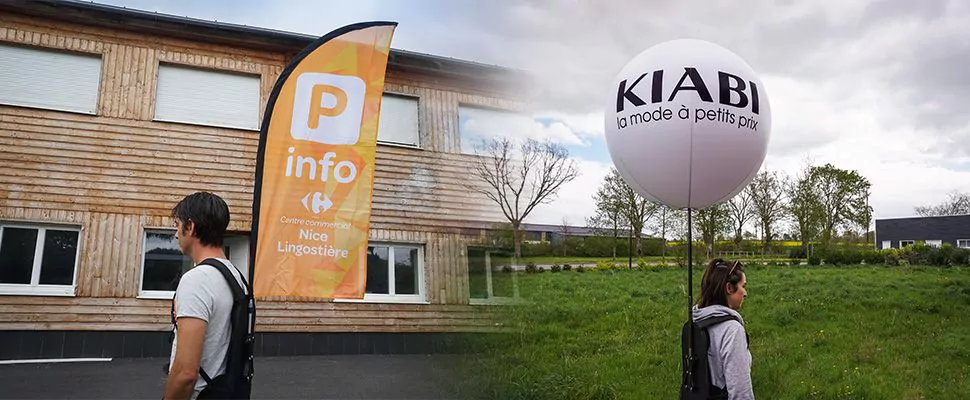 sac a dos street marketing pour opération commerciale mobile