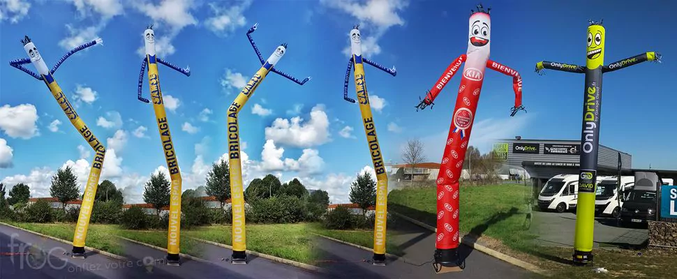 skydancer samse et kia pour baliser un magasin