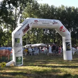 arche publicitaire gonflable 6m parthenaise