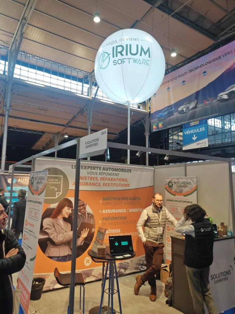ballon publicitiare avec éclairage  irium software 1.80m