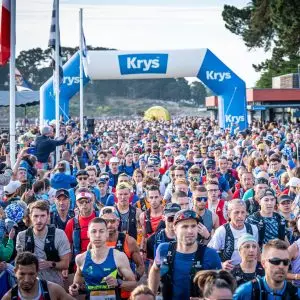 course de l'ultra marin avec l'arche gonflable Krys