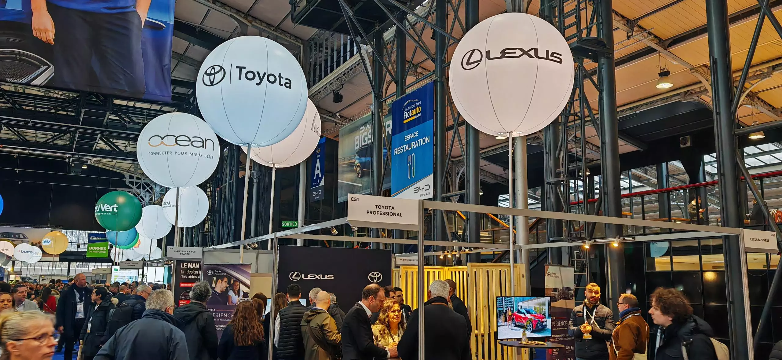 ballons rétros-éclairés flotauto