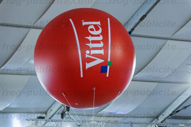 Ballon géant gonflable en PVC pour publicité, support rond de ciel à  hélium, taille personnalisée, Logo multicolore en option